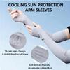 JUSDIQIR UV Sun Protection Arm Sleeves with Thumb Holes for Men Women (2, Black) view 4