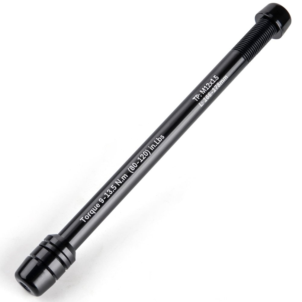 12mm Thru Axles for Bike Trainers - M12 x 1.0/1.5/1.75 Thru Axle Adapter for Rear Wheel Attachment Trainer - Bike Trainer Thru Axles Adapter (M12x1.5/166-178)