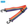 PATIKIL 90cmx3.8cm Roller Skate Leash, 4 Pack Adjustable Ski Boots Carrier Strap for Roller Skates, Ski Boots, Ice Skates, Multicolored view 3
