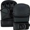 UFG Ultimate Series MMA Sparring Gloves - Boxing MMA Muay Thai Bag Work (All Black, Large-XLarge)