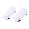 Leefasy 1 Pair Soccer Shin Guard Pads with Adjustable Loop Straps Gear White view 1