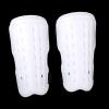 Leefasy 1 Pair Soccer Shin Guard Pads with Adjustable Loop Straps Gear White view 3
