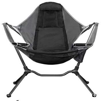 Camping Chair Folding Chairs Lawn Chairs Outdoor Folding Chair Fishing Camping Chair Foldable Portable Garden Chair Relaxation Swing Chair With Comfort Footrest Folding Chair Camp Chair Moon Chair ( C