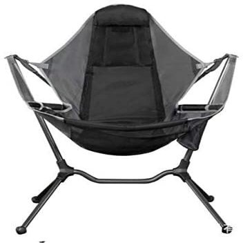 Camping Chair Folding Chairs Lawn Chairs Outdoor Folding Chair Fishing Camping Chair Foldable Portable Garden Chair Relaxation Swing Chair With Comfort Footrest Folding Chair Camp Chair Moon Chair ( C