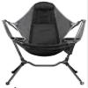 Camping Chair Folding Chairs Lawn Chairs Outdoor Folding Chair Fishing Camping Chair Foldable Portable Garden Chair Relaxation Swing Chair With Comfort Footrest Folding Chair Camp Chair Moon Chair ( C view 1