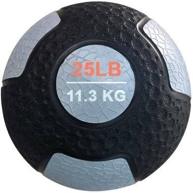 French Fitness Rubber Medicine Ball (25 lbs)