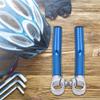 Mountain Bike Handlebar Ends, Lightweight Aluminum Alloy Pair Blue, Bicycle Handlebar Accessories for Mountain Cyclists and Road Riders view 3