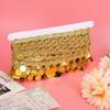 Belly Dance Tassel Belt Gold, Belly Chain Round Belly Dance Tassel Belt Round Hip Scarf National Clothes Supplies Accessories 10 Yards (Gold) view 4