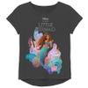 Disney The Little Mermaid Movie Girls Short Sleeve T-Shirt Black view 1