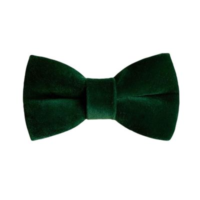 Bow Ties for Men Velvet Emerald Wedding Handmade Velvet Bow Ties for Boys Bowties Men (SMALL (9 months- 5 years))