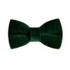 Bow Ties for Men Velvet Emerald Wedding Handmade Velvet Bow Ties for Boys Bowties Men (SMALL (9 months- 5 years)) view 1