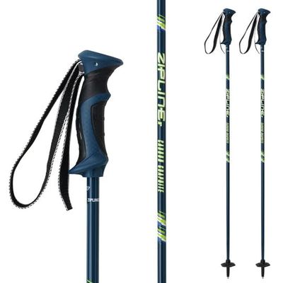 Zipline Lollipop 14.0 Graphite Carbon Composite Ski Poles  Lightweight Ergonomic Grip, Vibration Dampening, Groomers and Freestyle. Choice of Skiers (Avalon Teal, 52" in./132 cm)