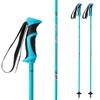 Zipline Lollipop 14.0 Graphite Carbon Composite Ski Poles  Lightweight Ergonomic Grip, Vibration Dampening, Groomers and Freestyle. Choice of Skiers (Radiant Blue, 44" in./112 cm) view 1
