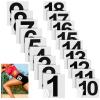 Jexine 450 Pcs 1-18 Athletes Hip Numbers 25 Set Each in Sequence 1 thru 18 Track and Field Competitor Numbers Flexible Self Sticking Waterproof Vinyl Number Stickers for Signs Mailbox Business view 1