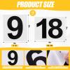 Jexine 450 Pcs 1-18 Athletes Hip Numbers 25 Set Each in Sequence 1 thru 18 Track and Field Competitor Numbers Flexible Self Sticking Waterproof Vinyl Number Stickers for Signs Mailbox Business view 3