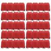 BeeGreen Red Drawstring Backpack Bulk 40 Pack Wholesale, Drawstring Bags for Christmas Party Gym Sport Trip,Cinch Sack Machine Washable, DIY String Backpack for Women and Men view 1