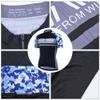 NDNCZDHC Men's Summer Cycling Equipment, Spring and Summer Sweat Absorbing Cycling Clothing, Shorts and Short Sleeved Suits, Camouflage Blue(S) view 3
