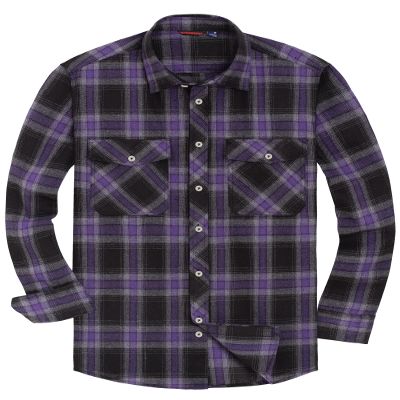 Alimens & Gentle Men's Button Down Regular Fit Long Sleeve Plaid Flannel Casual Shirts