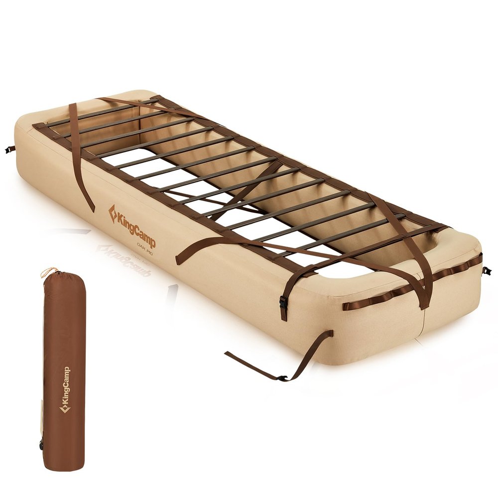 KingCamp Air Mattress Frame, Portable Inflatable Camping Cot Base Heavy Duty Bed Frame for Outdoor Travel & Home Tent (Bed Frame Only, Air Pump and Mattress Not Included)