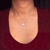 Double Crystal Circle Necklace Luxury Box Mother in Law Gifts, from Daughter in Law, Mother in Law Necklace, Bonus Mom Birthday, Mother's Day Ideas, view 4