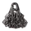 Hybeeh Sparkly Glitter Hijab Scarf for Women Shimmer Hijab Metallic Lightweight Wrap Pashmina Shawl for Women (Grey) view 1
