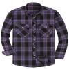 Alimens & Gentle Men's Button Down Regular Fit Long Sleeve Plaid Flannel Casual Shirts view 1