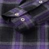 Alimens & Gentle Men's Button Down Regular Fit Long Sleeve Plaid Flannel Casual Shirts view 4