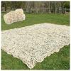 KOOEIN Camouflage Netting,2x6m 2x8m 3x3m 3x4m 3x5m 3x6m,Lightweight Camo Netting,Camouflage Netting Woodland,Hunting Shooting Military Theme Party Balcony Camouflage Netting,Beige-1.5x2m(4.9 * 6.6ft) view 1