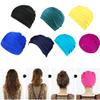 Fabric Swimming Cap for Women Pleated Swimming Hat Swim Turban for Long Hair Chemo Cap Turban Cancer Headwear for Hair Loss Soft Stretch Swimming Pool Hat Skull Cap Sleep Cap Bathing Shower Cap view 4