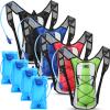 Chunful Hydration Backpack with 2L Water Bladder, Lightweight Hydration Pack Outdoor Water Backpack for Men Women Running Cycling Biking Climbing(Neutral Style,4 Pack) view 1