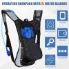 Chunful Hydration Backpack with 2L Water Bladder, Lightweight Hydration Pack Outdoor Water Backpack for Men Women Running Cycling Biking Climbing(Neutral Style,4 Pack) view 4