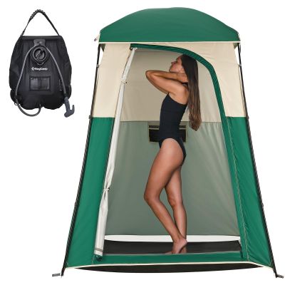 KingCamp Shower Tent, Portable Privacy Tent Outdoor Camping 1/2 Room Toilet Tents with Shower Bag & Dressing Room for Travel Beach Tailgate