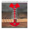 Yuecoom 5pcs Tent Stakes Pegs with Carabiner Clips, Large Deck Boards Camping Tent Fixing Stakes Adjustable Wind Rope Anchor for Gallery Road or Timber Deck(Red) view 3