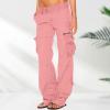 XUETON Men's Ripstop Tactical Work Pants Lightweight Stretchy Cargo Pants Relaxed Fit Military Combat Hiking Casual Slacks Trousers(Pink,Large) view 2