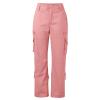 XUETON Men's Ripstop Tactical Work Pants Lightweight Stretchy Cargo Pants Relaxed Fit Military Combat Hiking Casual Slacks Trousers(Pink,Large) view 4