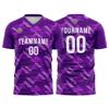 Customize Your Team Soccer Jersey Uniforms with Name and Number Soccer Jersey (F-Purple-White) view 1