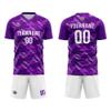 Customize Your Team Soccer Jersey Uniforms with Name and Number Soccer Jersey (F-Purple-White) view 3
