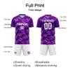 Customize Your Team Soccer Jersey Uniforms with Name and Number Soccer Jersey (F-Purple-White) view 4