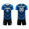 Customize Your Team Soccer Jersey Uniforms with Name and Number Soccer Jersey (H-Black-Blue) view 3