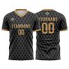 Customize Your Team Soccer Jersey Uniforms with Name and Number Soccer Jersey (D-Black) view 1