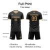 Customize Your Team Soccer Jersey Uniforms with Name and Number Soccer Jersey (D-Black) view 4