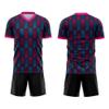 Customize Your Team Soccer Jersey Uniforms with Name and Number Soccer Jersey (G-Black-Pink) view 2