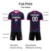 Customize Your Team Soccer Jersey Uniforms with Name and Number Soccer Jersey (G-Black-Pink) view 4