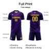 Customize Your Team Soccer Jersey Uniforms with Name and Number Soccer Jersey (E-Purple) view 4
