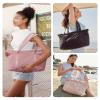 BAGSMART Tote Bag for Women, Tote Bag with Zipper Work Tote with Compartments Nurse Shoulder Hanbag for Travel, Gym view 2
