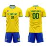 Customize Your Team Soccer Jersey Uniforms with Name and Number Soccer Jersey (C-Yellow-Royal) view 3
