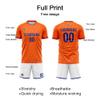 Customize Your Team Soccer Jersey Uniforms with Name and Number Soccer Jersey (B-Orange-White) view 4
