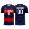 Customize Your Team Soccer Jersey Uniforms with Name and Number Soccer Jersey (A-Navy-Red) view 1