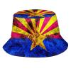 Arizona Flag Bucket Hats Fashion Sun Cap Packable Outdoor Arizonian Fisherman Hat for Women and Men view 1