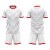 Customize Your Team Soccer Jersey Uniforms with Name and Number Soccer Jersey (H-White-Red) view 2